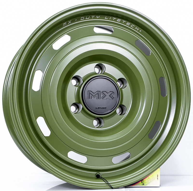 ล้อแม็ก Lenso MX DUTY LITETECH+ FlowForming ขอบ 17 กว้าง 8.5นิ้ว 6รู139.7 Offset20 สีArmyGreen ล้อแม็ก ล้อแม็ก Lenso MX DUTY LITETECH+ FlowForming ขอบ 17 กว้าง 8.5นิ้ว 6รู139.7 Offset20 สีArmyGreen