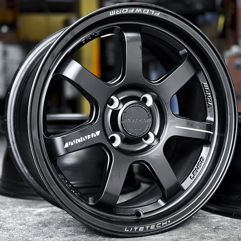 ล้อแม็กวันเดียว Lenso Venom VT7 Litetech+ FlowForming ขอบ 15 กว้าง 7นิ้ว 4รู100 Offset35 สีดำด้าน(ลาดพร้าว) ล้อแม็ก ล้อแม็กวันเดียว Lenso Venom VT7 Litetech+ FlowForming ขอบ 15 กว้าง 7นิ้ว 4รู100 Offset35 สีดำด้าน(ลาดพร้าว)