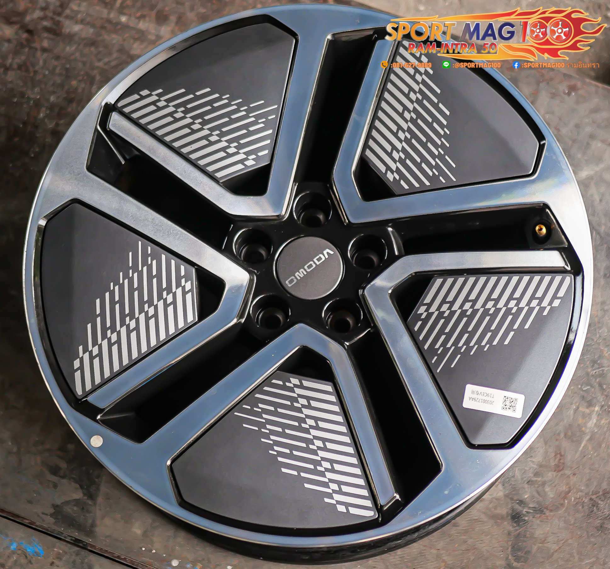ล้อแม็กติดรถ Omoda C5 EV ขอบ18 5รู108 ล้อแม็ก ล้อแม็กติดรถ Omoda C5 EV ขอบ18 5รู108