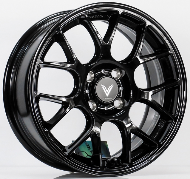 ล้อแม็ก Lenso Eurospeed Litetech+ FlowForming ขอบ 16 กว้าง 7นิ้ว 4รู100 Offset35 สีดำเงา