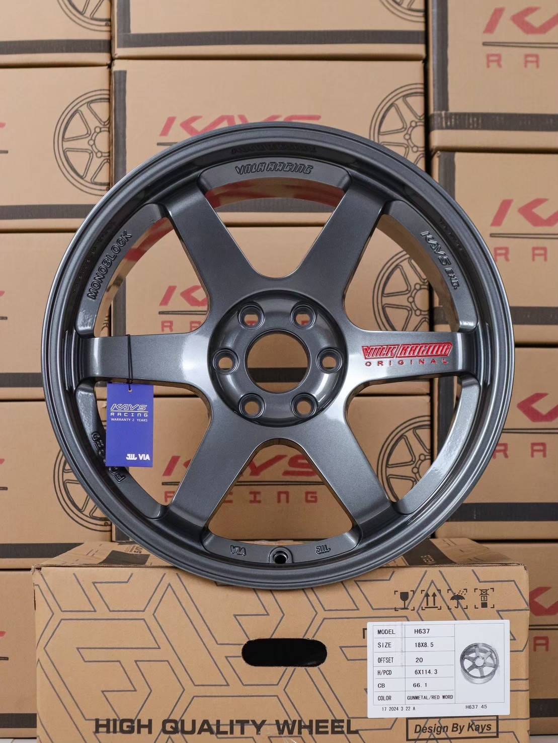 ล้อแม็ก ล้อแม็ก TE37 ก้านตรง 6รู114.3 ET20 สีกันเมทาลิกหยอดแดง กว้าง8.5-18นิ้ว(นาวาร่า) 