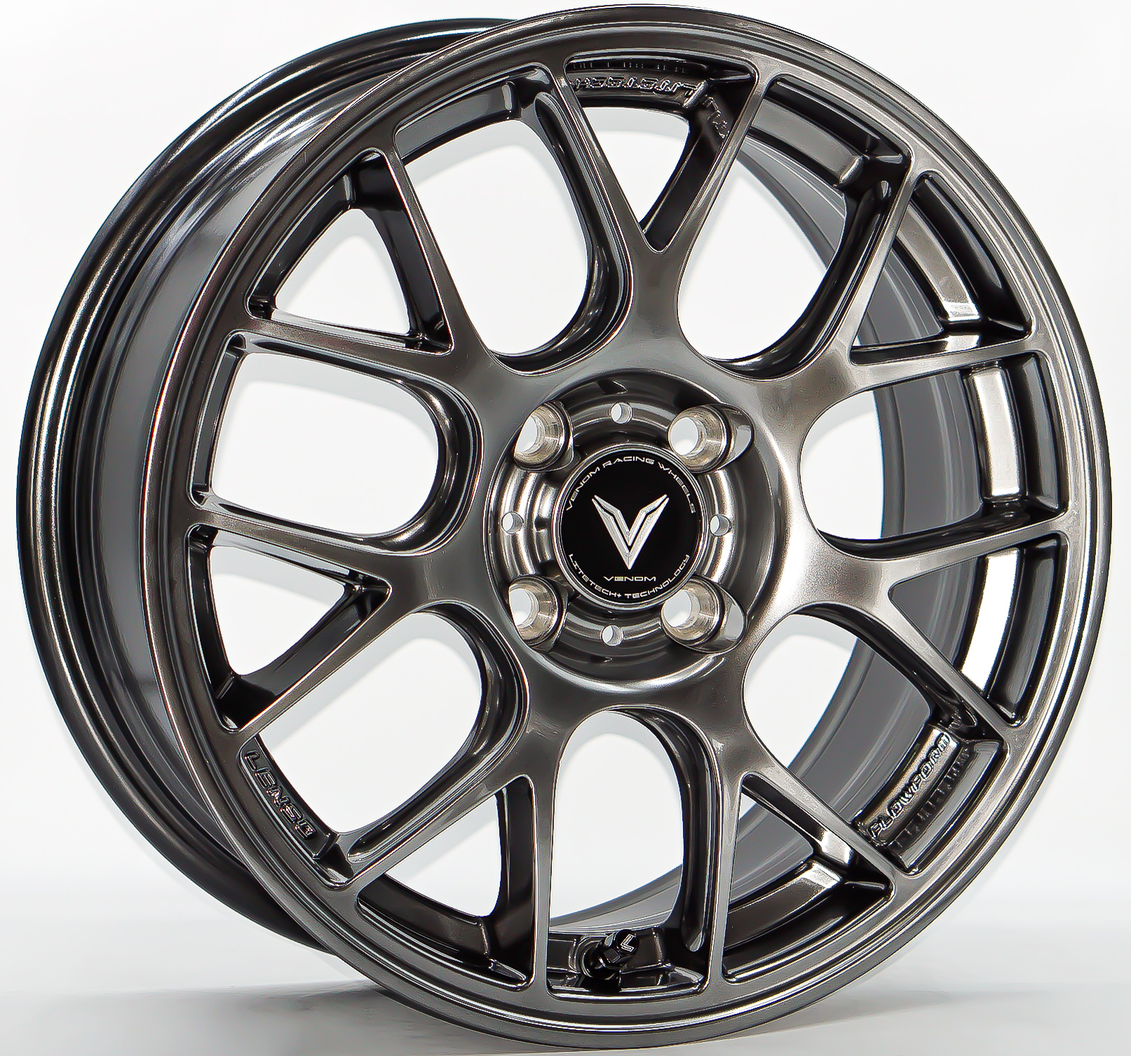 ล้อแม็ก ล้อแม็ก Lenso Eurospeed Litetech+ FlowForming ขอบ 16 กว้าง 7นิ้ว 4รู100 Offset35 สีไฮเปอร์แบล็ค