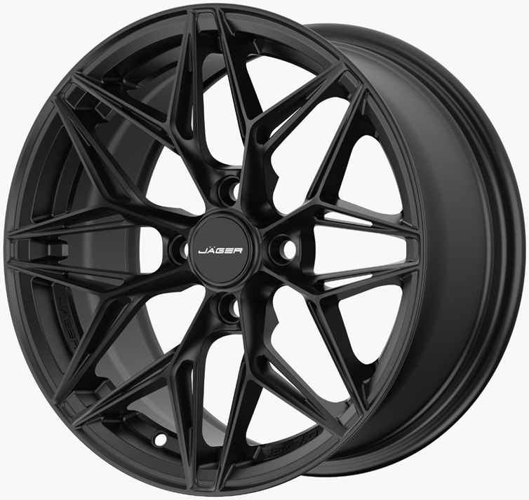 ล้อแม็ก ล้อแม็ก Lenso Jager Buck JPB ขอบ15นิ้ว กว้าง7นิ้ว 4รู100 Offset35 สีดำด้าน