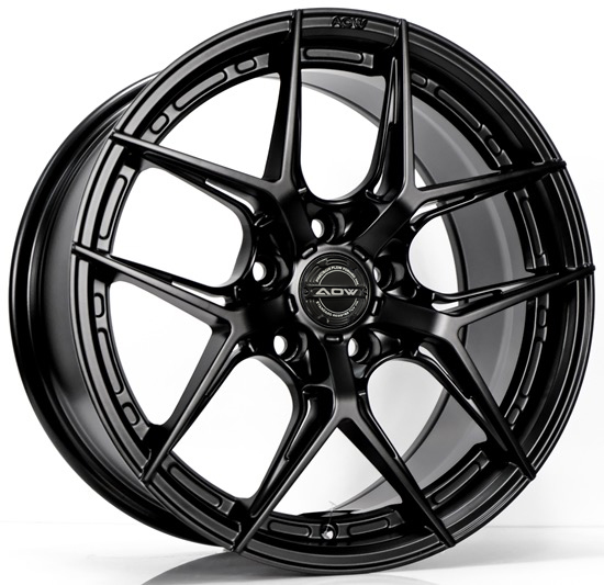 ล้อแม็ก AOW20 ขอบ18นิ้ว กว้าง8.5นิ้ว 5รู114.3/112 Offset35 สีดำด้าน