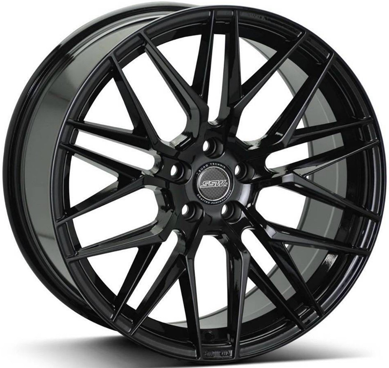 ล้อแม็ก ล้อแม็ก SSW S348 Vorsteiner  ขอบ18นิ้ว กว้าง8.5นิ้ว 5รู108 Offset38 สีดำเงา