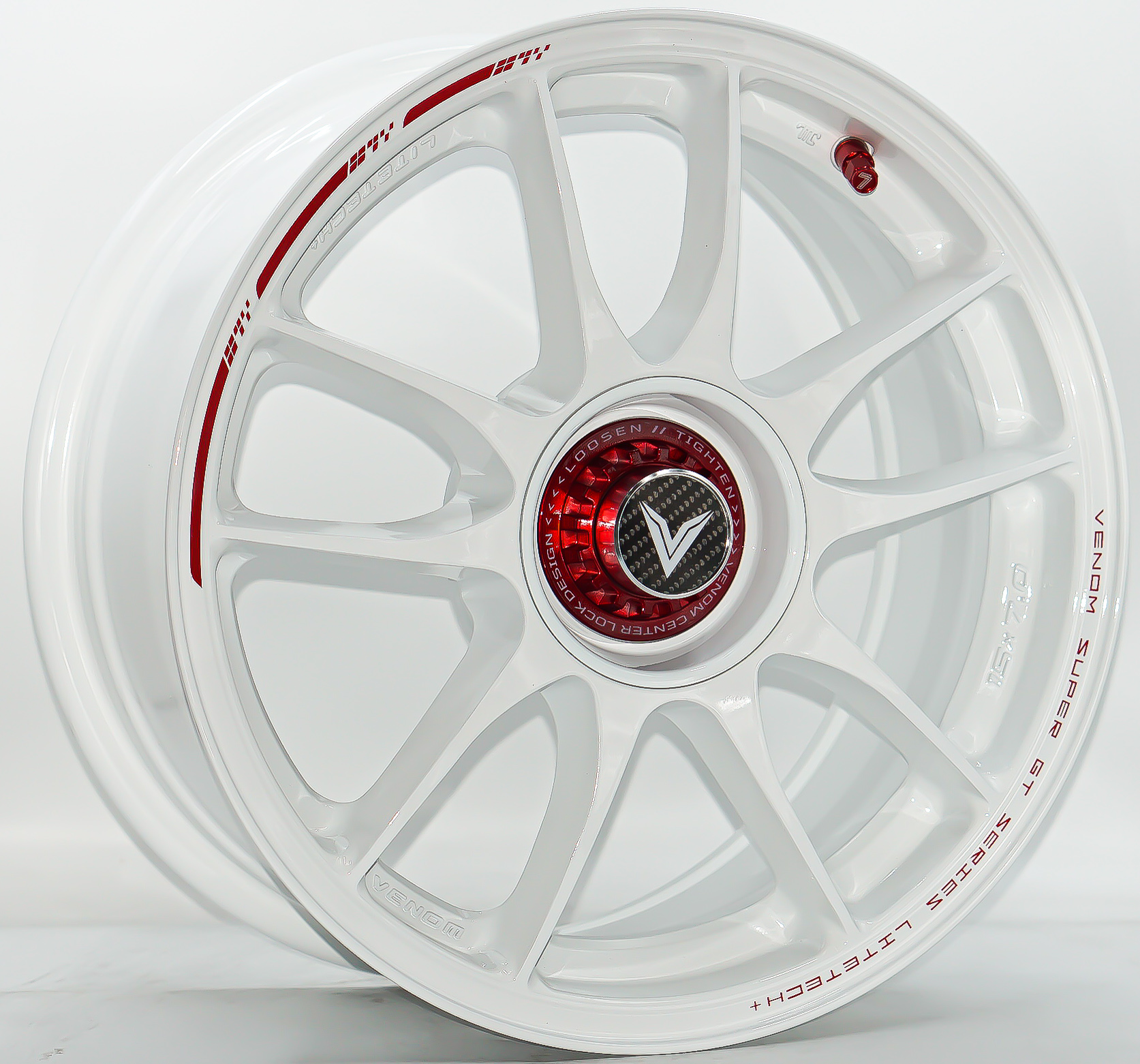 ล้อแม็ก ล้อแม็ก Lenso VNK Venom Litetech+ FlowForming ขอบ15นิ้ว กว้าง7นิ้ว 4รู100 Offset35 สีขาว