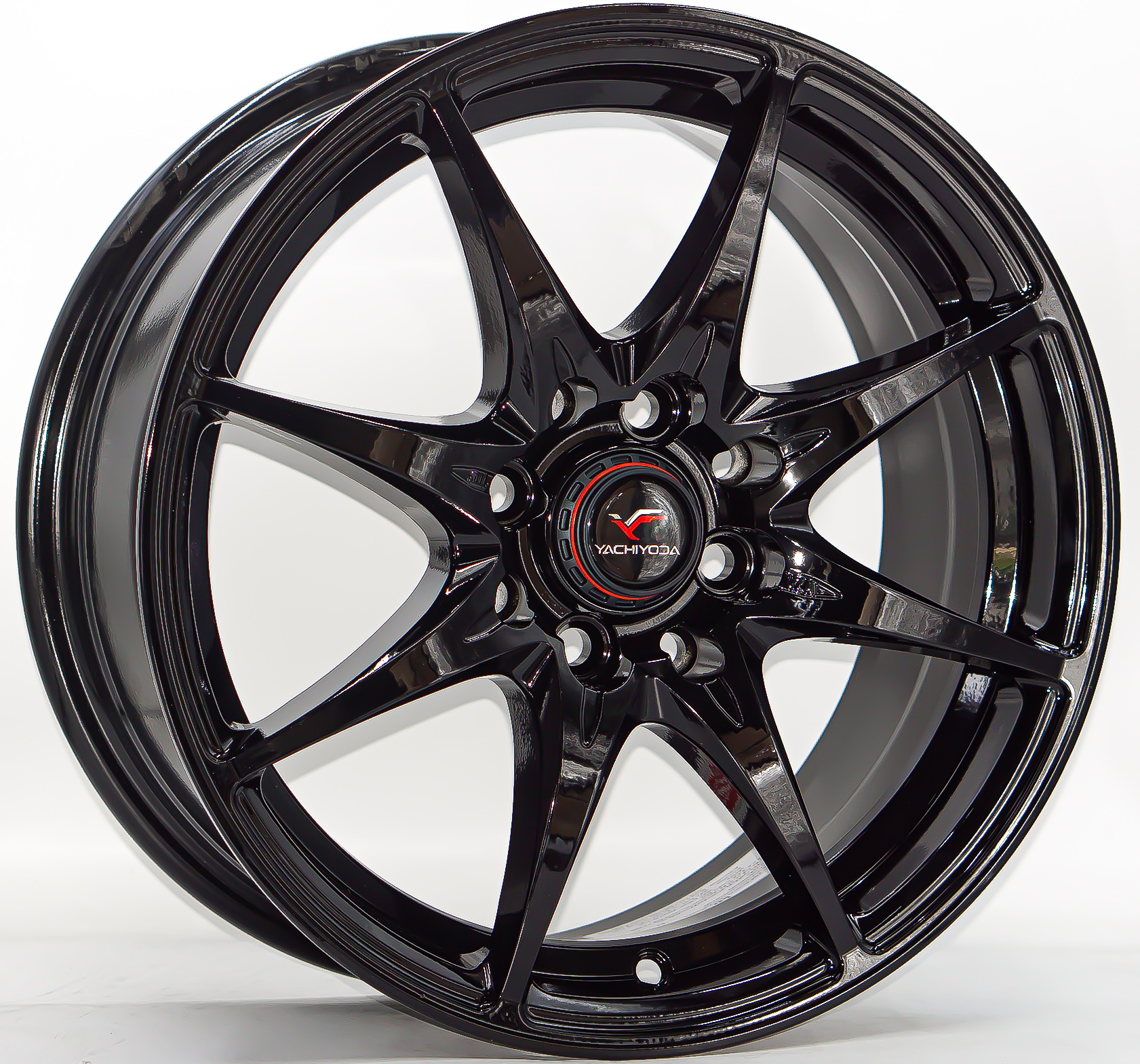 ล้อแม็ก ล้อแม็กใหม่ Yachiyoda LW-01 ขอบ15นิ้ว กว้าง6.5นิ้ว 4รู100/114.3 Offset38 สีดำเงา