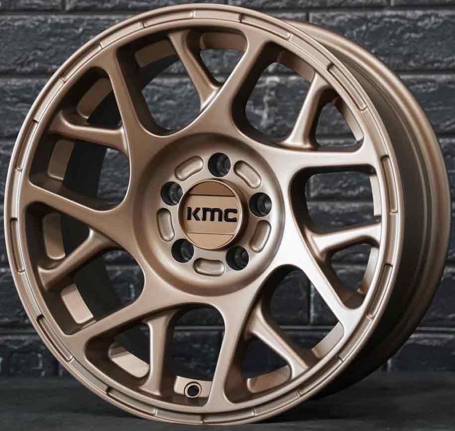 ล้อแม็ก ล้อแม็ก USA KMC KM708 5รู100 ET10 สีทองแดง กว้าง7 ขอบ15นิ้ว