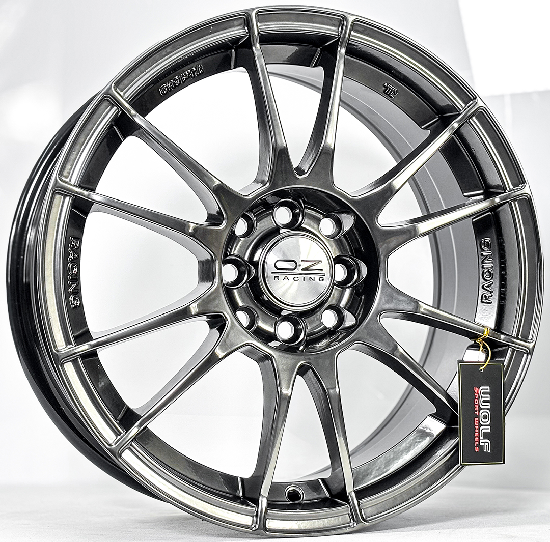 ล้อแม็ก ล้อแม็ก Wolf OZ Ultraleggera ขอบ16นิ้ว กว้าง7นิ้ว 4รู100/114 Offset35 สีไฮเปอร์แบล็ค