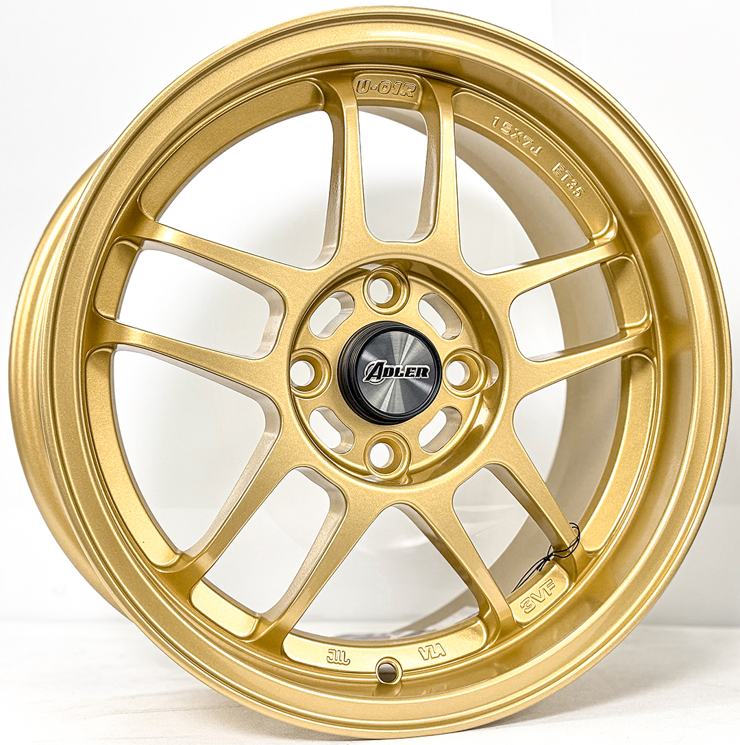 ล้อแม็ก ล้อแม็ก Yachiyoda U01R FlowForming ขอบ15นิ้ว กว้าง7นิ้ว 4รู100 Offset35 สีขาว