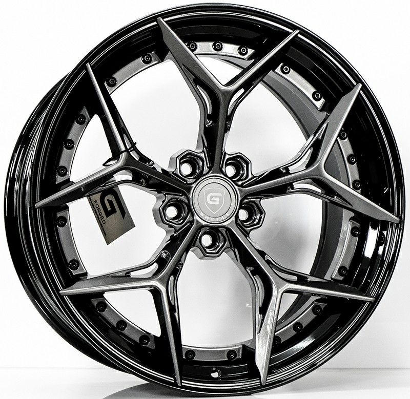 ล้อแม็ก ล้อแม็ก G-Forged GF15 FlowForming ขอบ20นิ้ว กว้าง8.5นิ้ว 5รู108 Offset35 สีดาร์คกันขอบดำเงา