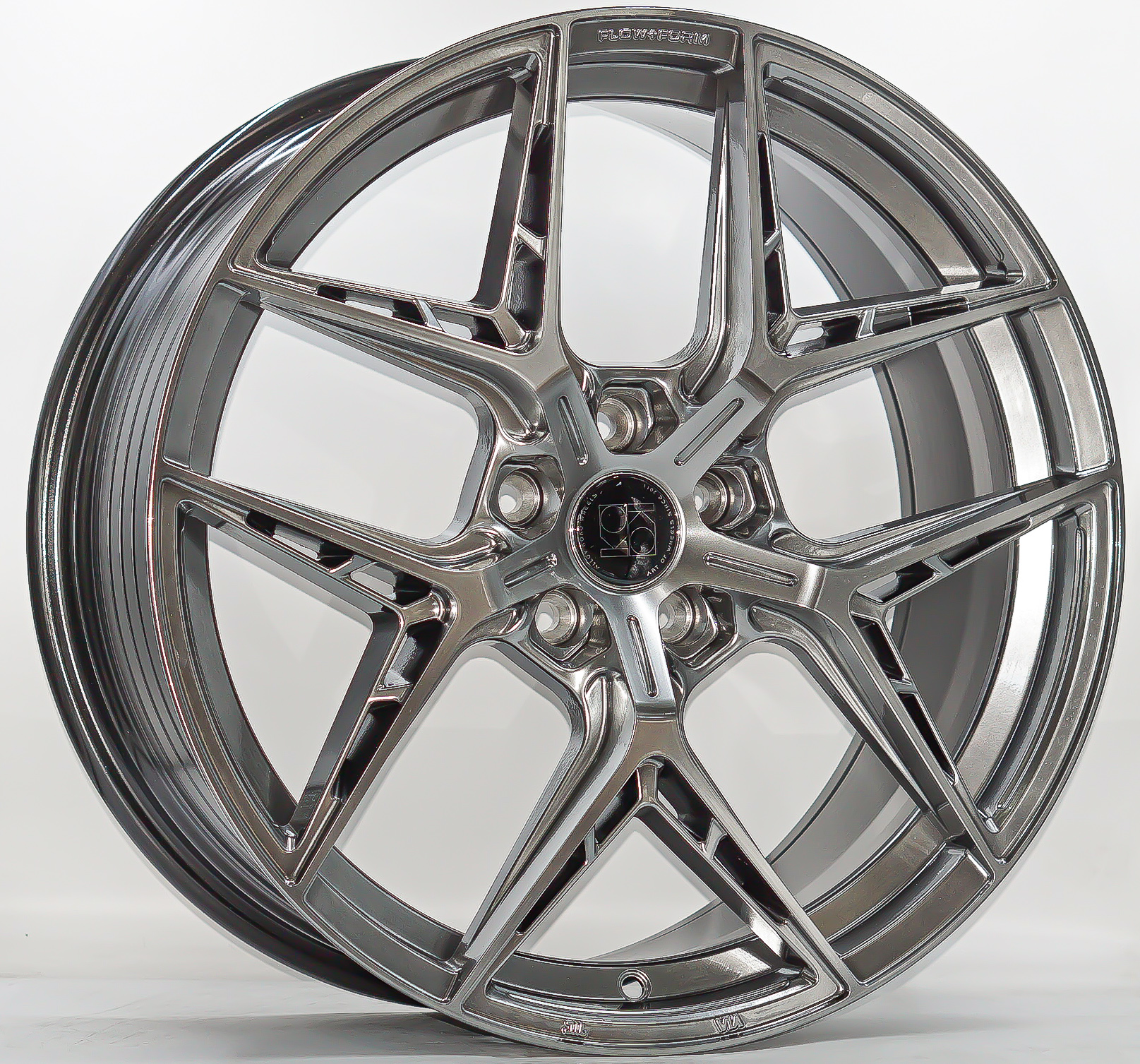 ล้อแม็ก ล้อแม็กใหม่ KOKO FF596 ขอบ19นิ้ว กว้าง8.5นิ้ว 5รู108 Offset35 สีไทเทเนียมซิลเวอร์