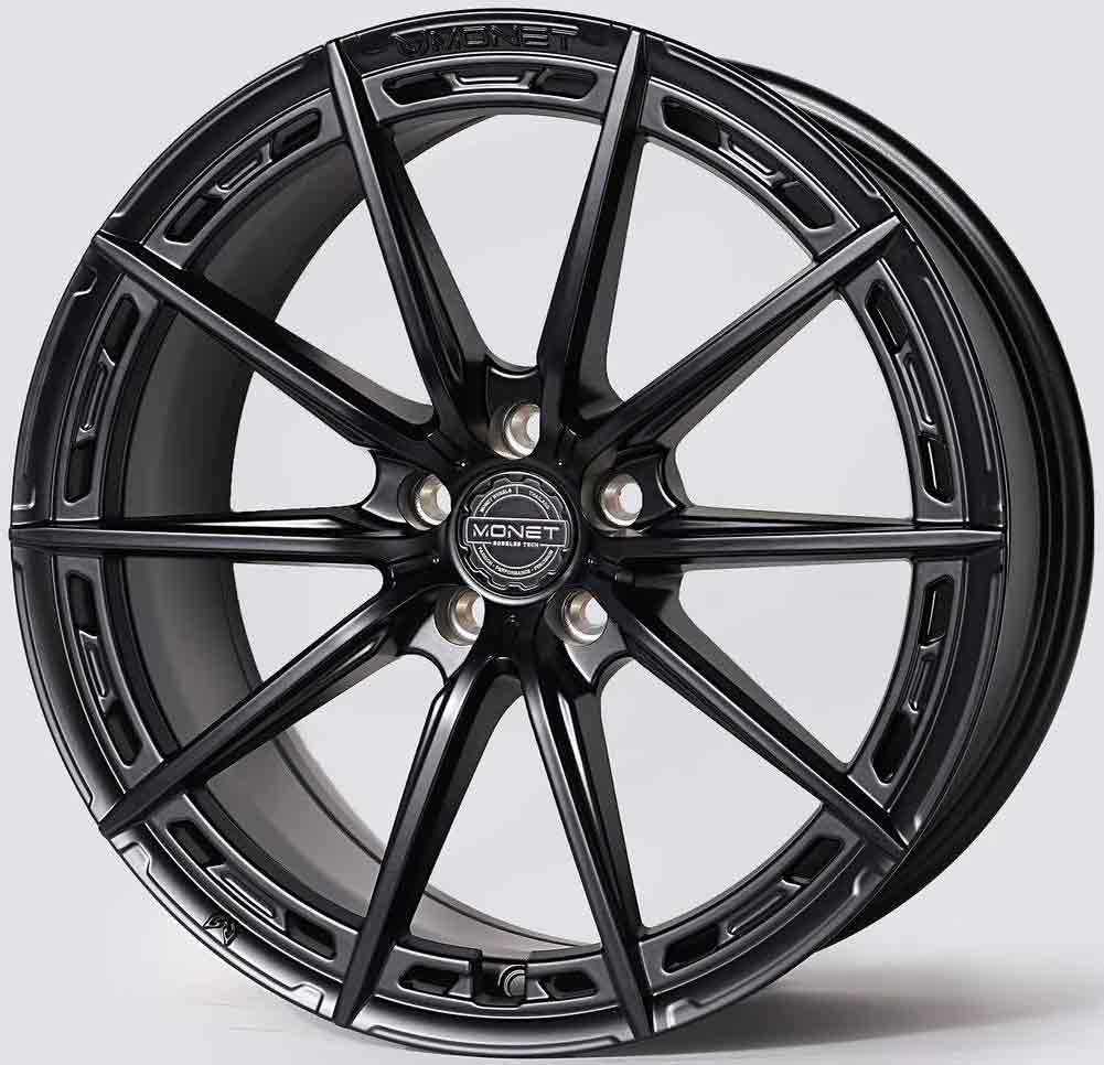 ล้อแม็ก ล้อแม็ก Flowforming Monet MN801 5รู100 ET35 สีดำด้าน กว้าง8.5 ขอบ18นิ้ว 