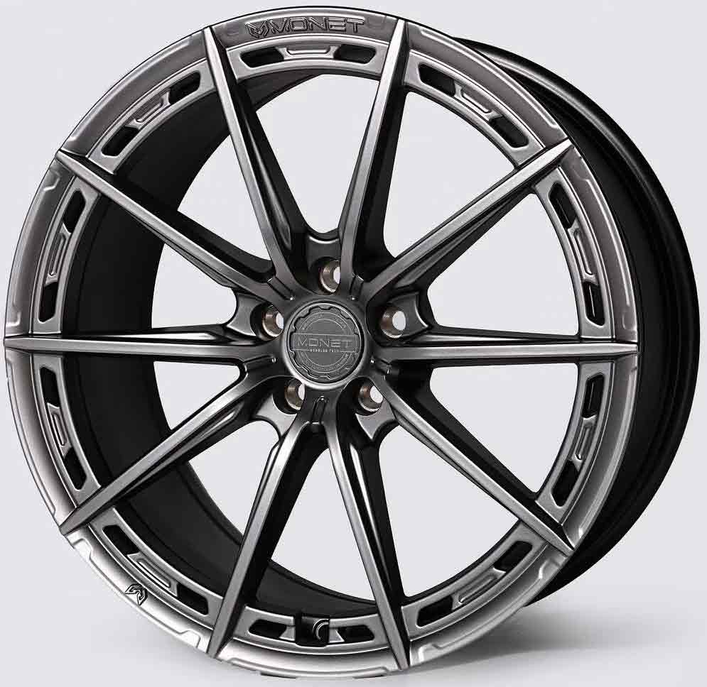 ล้อแม็ก ล้อแม็ก Flowforming Monet MN801 5รู100 ET35 สีแมทไฮเปอร์ กว้าง8.5 ขอบ18นิ้ว 