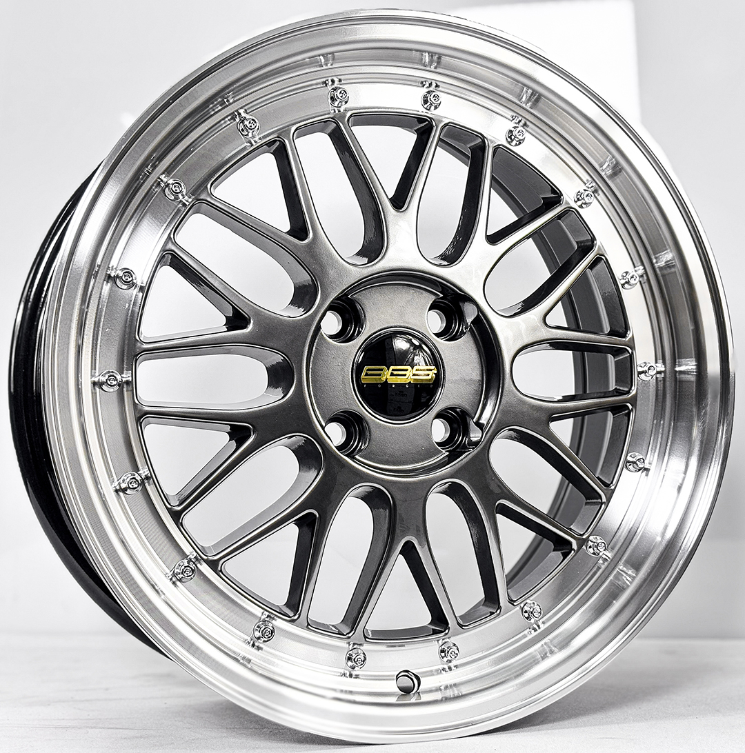 ล้อแม็ก ล้อแม็ก HR BRS LM ขอบ16นิ้ว กว้าง7นิ้ว 4รู100 Offset35 สีไฮเปอร์แบล็ค