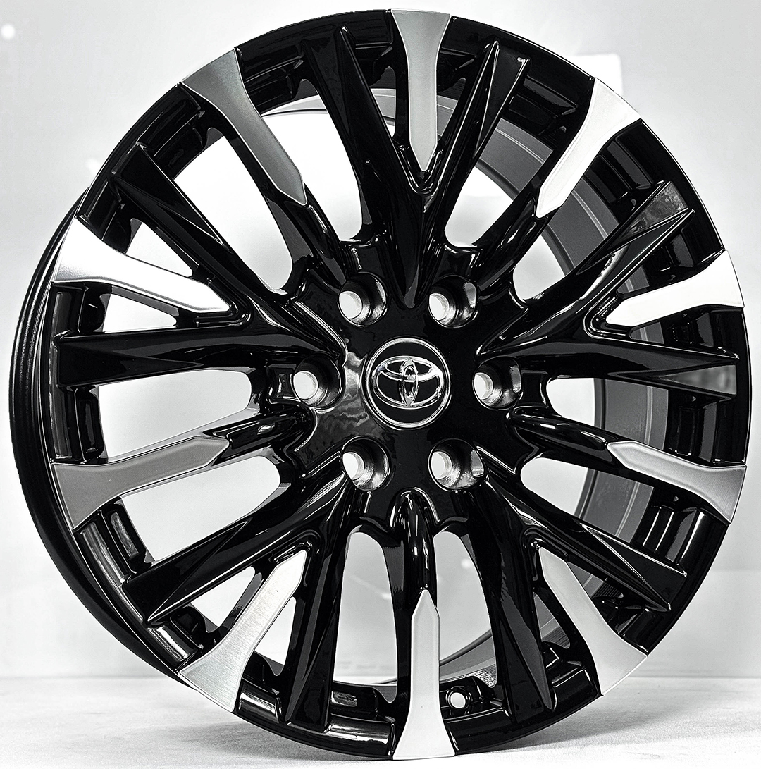 ล้อแม็ก ล้อแม็ก Toyota Majesty 40 ขอบ18นิ้ว กว้าง8นิ้ว 6รู130 Offset40 สีดำหน้าเงา(สำหรับรถตู้ Majesty)