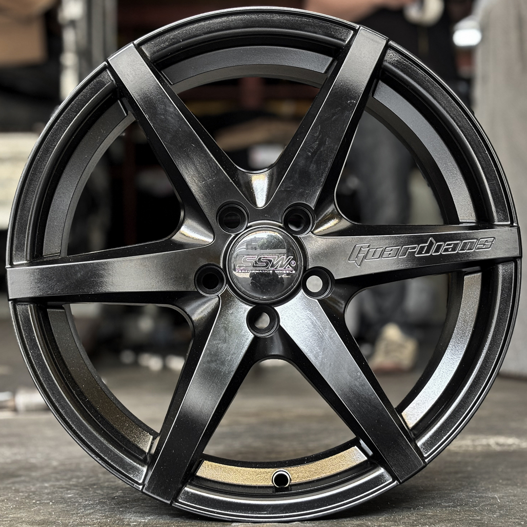 ล้อแม็ก ล้อแม็กมือสอง SSW S379 ขอบ16นิ้ว กว้าง7นิ้ว 5รู100 Offset35 สีดำด้าน(ลาดพร้าว)