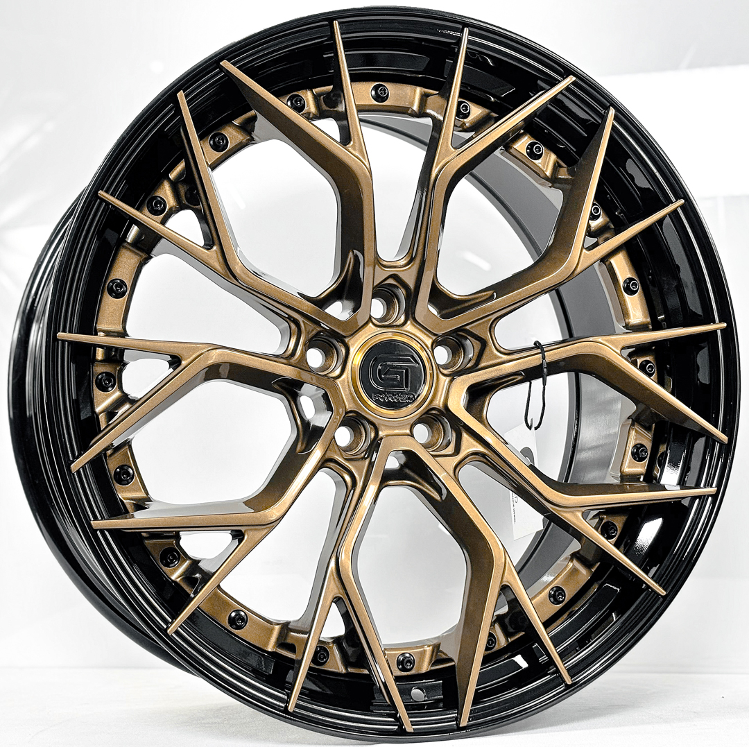 ล้อแม็ก ล้อแม็ก G-Forged GF09 FlowForming ขอบ20นิ้ว กว้าง9นิ้ว 5รู120 Offset38 สีCopperขอบดำเงา