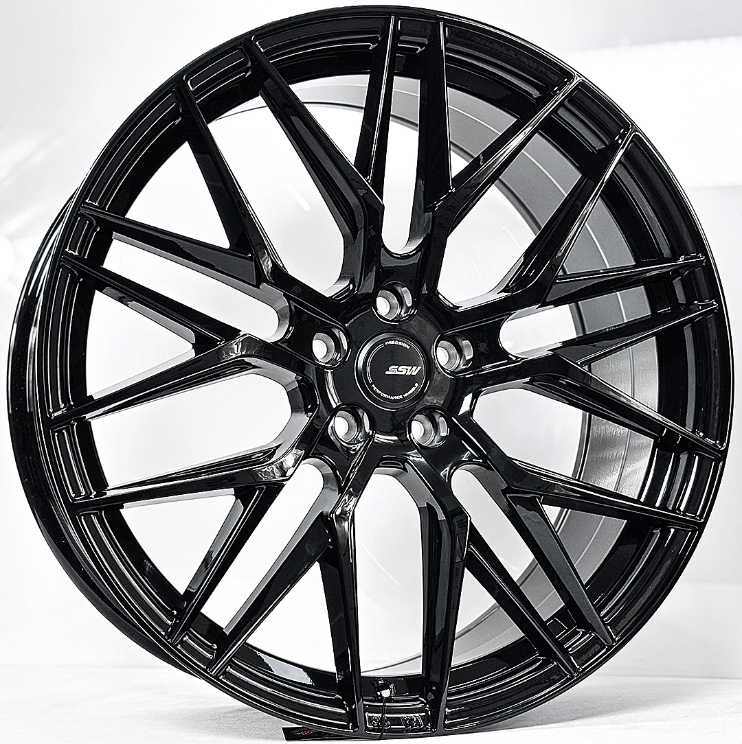ล้อแม็ก ล้อแม็ก SSW S348 Vorsteiner ขอบ18นิ้ว กว้าง8.5นิ้ว 5รู112/114.3 Offset40 สีดำเงา