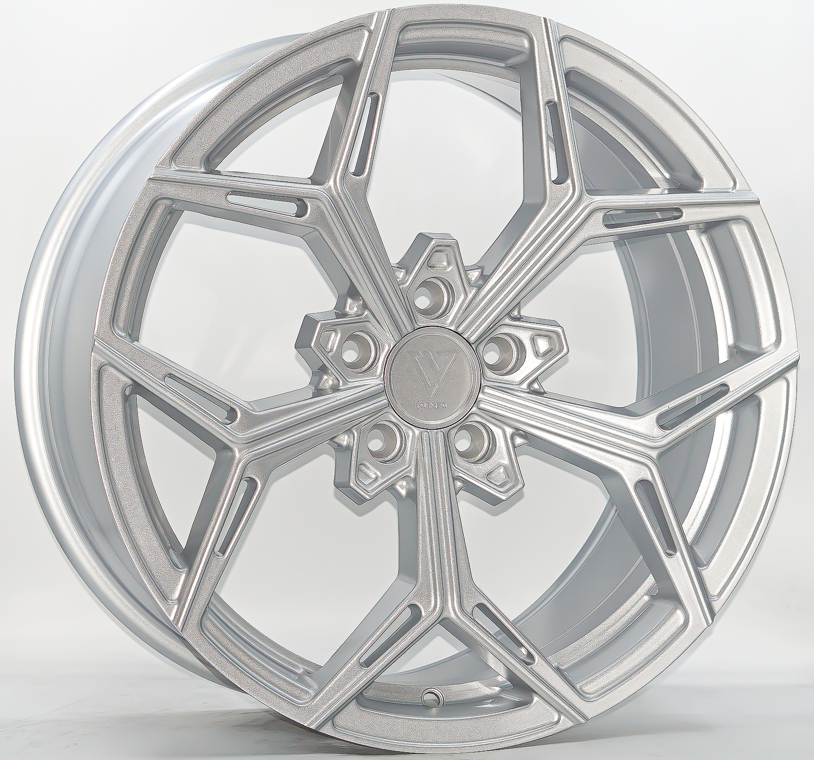 ล้อแม็ก ล้อแม็ก V Forged V007 Flowforming ขอบ18นิ้ว กว้าง8.5นิ้ว 5รู108 Offset35 สีซิลเวอร์