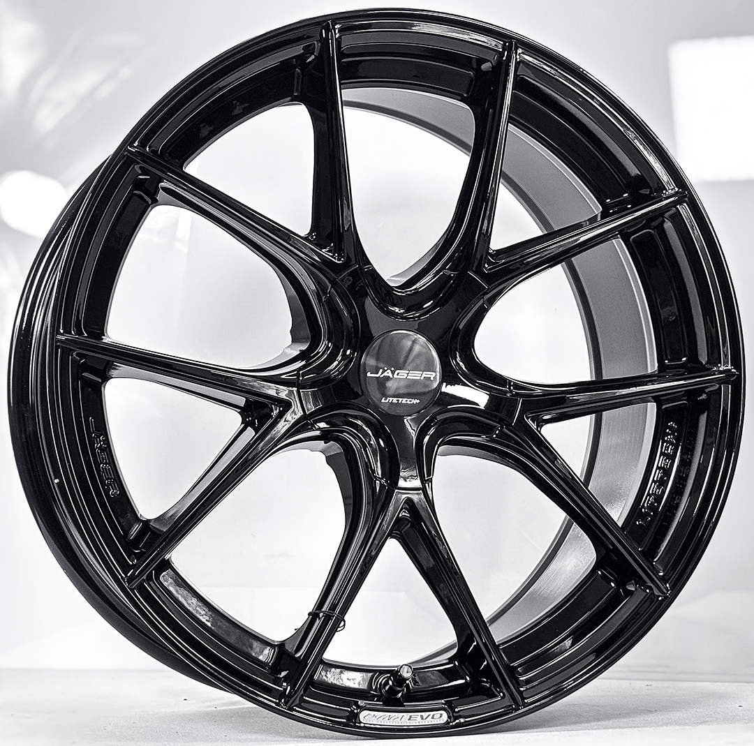 ล้อแม็ก ล้อแม็ก Lenso Jager Dyna JAD EVO Litetech+ FlowForming ขอบ17นิ้ว กว้าง7.5นิ้ว 5รู100 Offset35 สีดำเงา