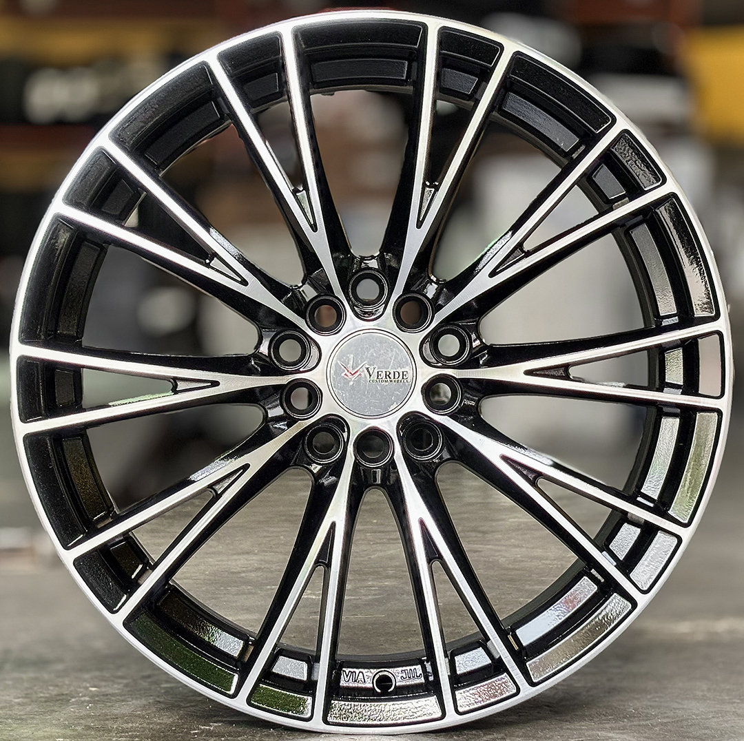 ล้อแม็ก ล้อแม็กมือสอง Verdi Cross ขอบ17นิ้ว กว้าง7.5นิ้ว 5รู100/114.3 Offset40 สีดำหน้าเงา(ลาดพร้าว)