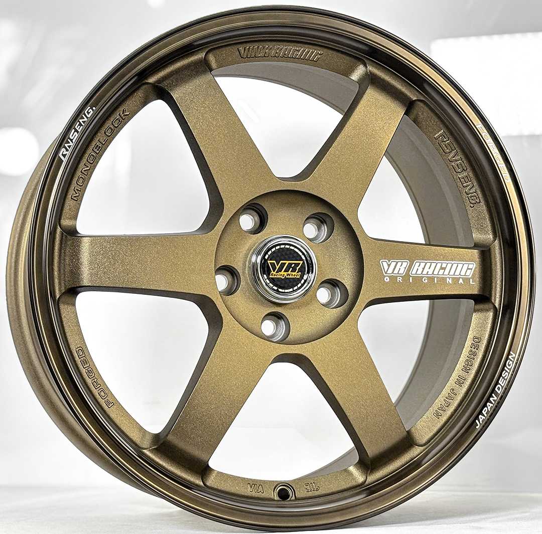 ล้อแม็ก MGW VR TE37 Flowforming ขอบ18นิ้ว กว้าง8.5นิ้ว 5รู114.3/112 Offset35 สีทองแดง