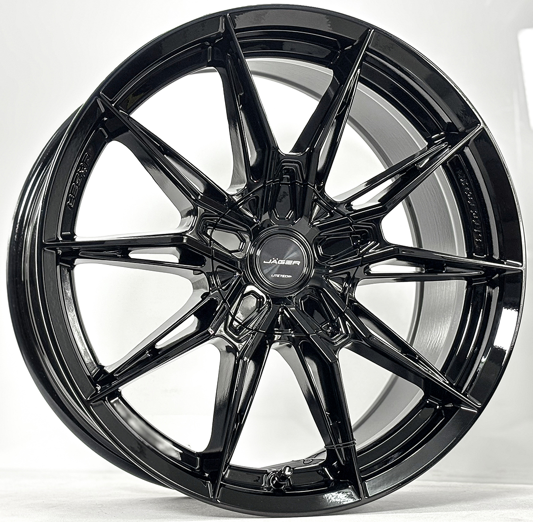 ล้อแม็ก ล้อแม็ก Lenso Jager Plasma Litetech+ FlowForming ขอบ18นิ้ว กว้าง8.5นิ้ว 5รู108/114.3 Offset35 สีดำเงา