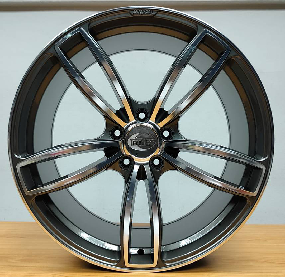 ล้อแม็ก ล้อแม็กแท้ Porsche TECHART Formula IV ขอบ22นิ้ว กว้าง10.5นิ้ว 5รู130 Offset61 สีกันเมทาลิกหน้าเงา