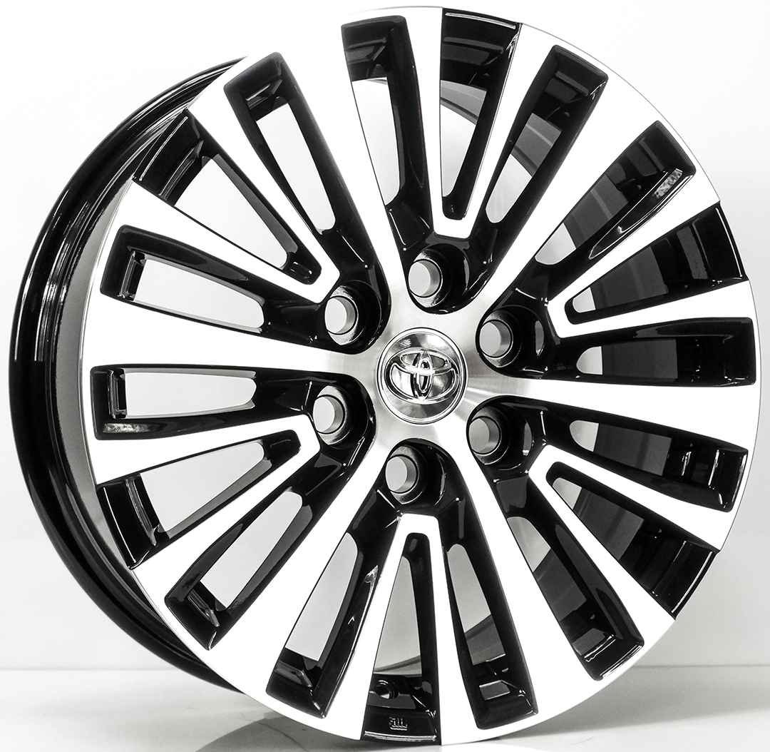ล้อแม็ก ล้อแม็ก TOYOTA Majesty ขอบ18นิ้ว กว้าง8นิ้ว 6รู130 Offset35 สีดำหน้าเงา