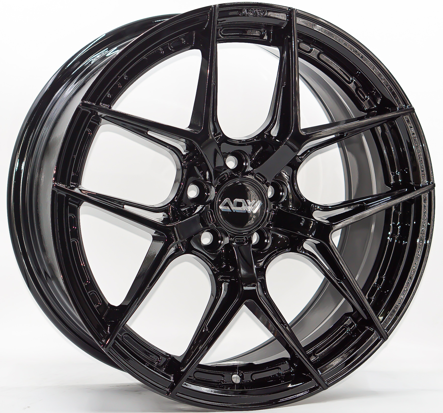 ล้อแม็ก ล้อแม็ก AOW20 5รู100 ET35 ดำแวว กว้าง8 ขอบ 17นิ้ว