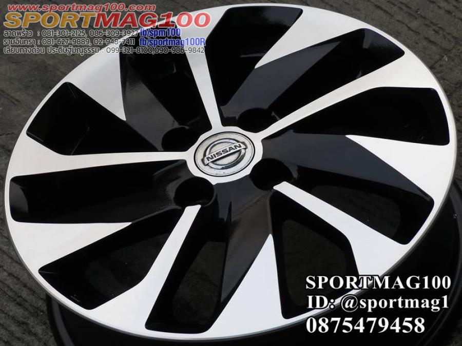 ล้อแม็กติดรถ Nissan New Almera 4รู100 Modify ดำหน้าเงา 5.5-15นิ้ว(ลาดพร้าว) ล้อแม็กติดรถ Nissan New Almera 4รู100 Modify ดำหน้าเงา 5.5-15นิ้ว(ลาดพร้าว)