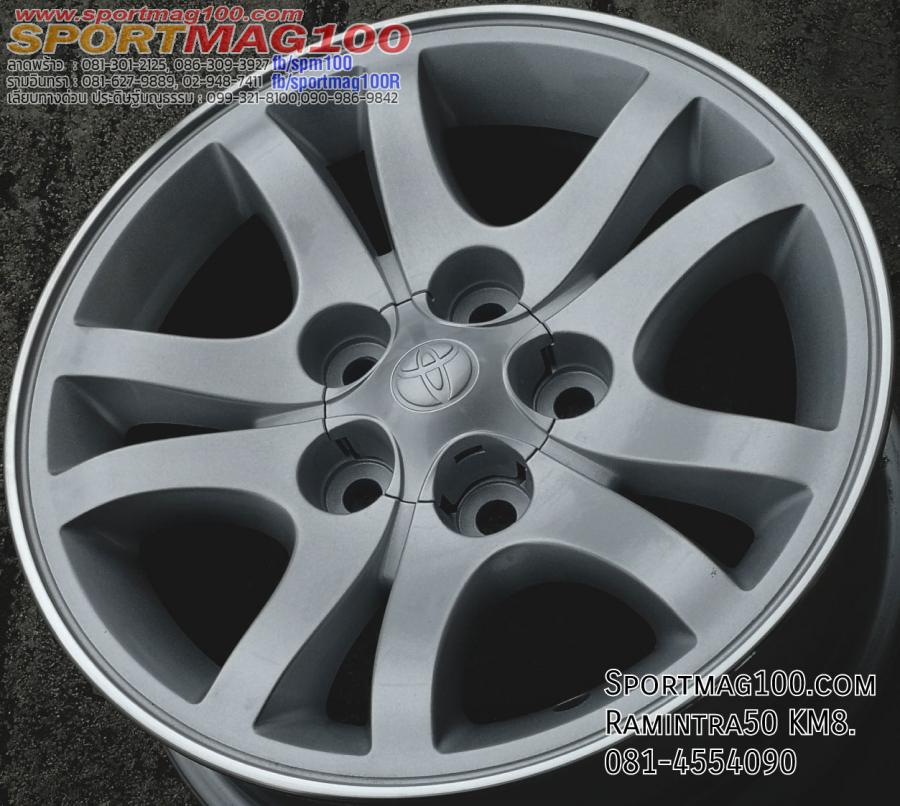 แม็กซ์มือสอง Toyota D4D 5รู114 ET23 ซิลเวอร์ 7-15นิ้ว(รามอินทรา) ล้อแม็ก แม็กซ์มือสอง Toyota D4D 5รู114 ET23 ซิลเวอร์ 7-15นิ้ว(รามอินทรา)