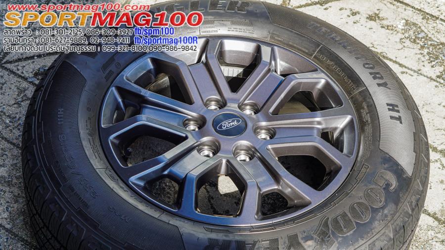 ล้อแม็กใหม่ป้ายแดง Ford NextGenWildTrack 6รู139 กันเมทาลิก+ยางGoodyear 255/65R18 ขายยกชุด 19,900