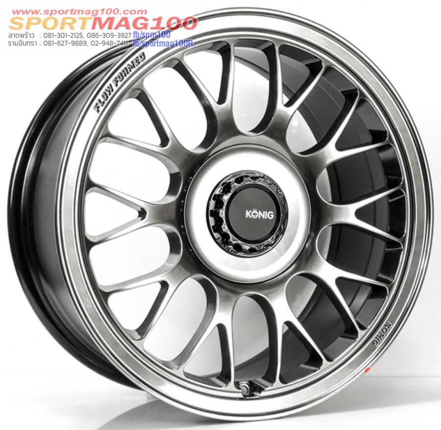 ล้อแม็กใหม่แท้ USA Konig MRK1 5รู100 สีHyperCarbon Offset36 กว้าง8 ขอบ17