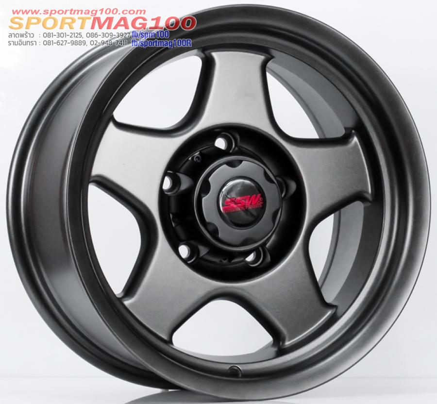 ล้อแม็กใหม่ Bradley S323 5รู139 Offset0 สีเทาด้าน กว้าง 8นิ้ว ขอบ 16นิ้ว ล้อแม็กใหม่ Bradley S323 5รู139 Offset0 สีเทาด้าน กว้าง 8นิ้ว ขอบ 16นิ้ว