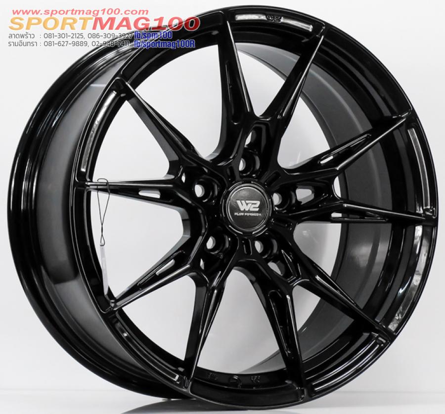 ล้อแม็ก Flowforming WFF-X ขอบ 18 กว้าง 8.5นิ้ว 5รู114/112 Offset35 สีดำเงา