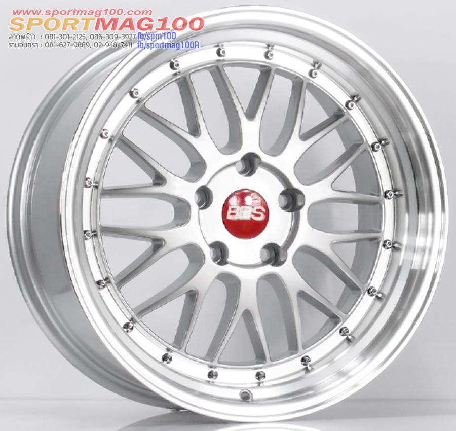 ล้อแม็ก BBS LMR ขอบ 18 กว้าง 8.5นิ้ว 5รู120 Offset33 สีซิลเวอร์ขอบกระจก