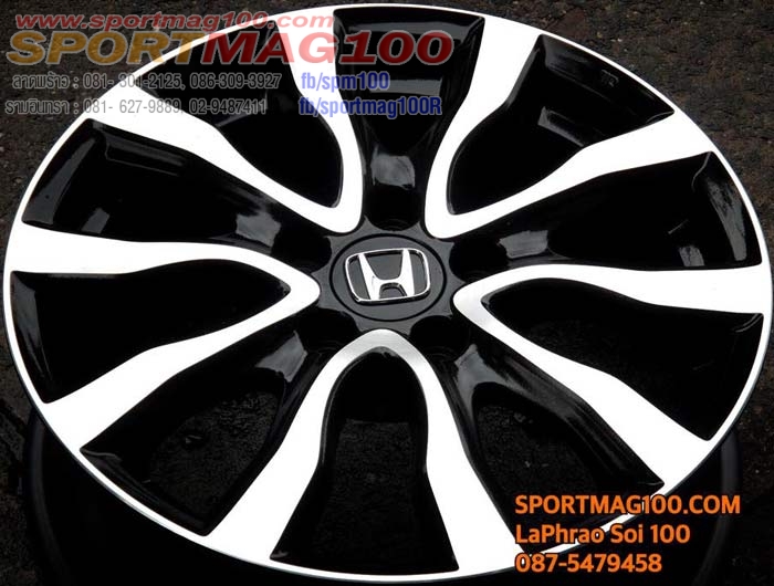 ล้อแม็ก ล้อแม็กมือสอง Honda CRV Modify 5รู114 ดำหน้าเงา 17นิ้ว(ลาดพร้าว)