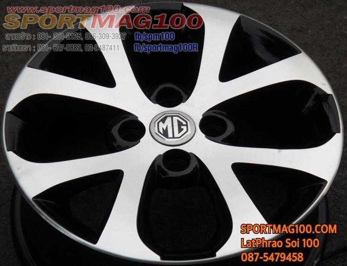 ล้อแม็ก แม็กซ์มือสอง MG3 Modify By Sportmag100 4รู100 ดำเงา 15นิ้ว(ลาดพร้าว-รามอินทรา)