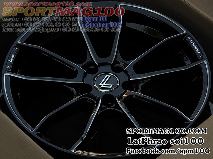 ล้อแม็ก ล้อแม็กซ์ใหม่พรีเมียม Lenso Conquista ENZO 5รู114 ดำมิลลิ่ง 7.5-17นิ้ว