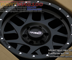 แม็กซ์ใหม่ Hammer HM3 6รู139 ET20 ดำด้าน 9.5-20นิ้ว 	