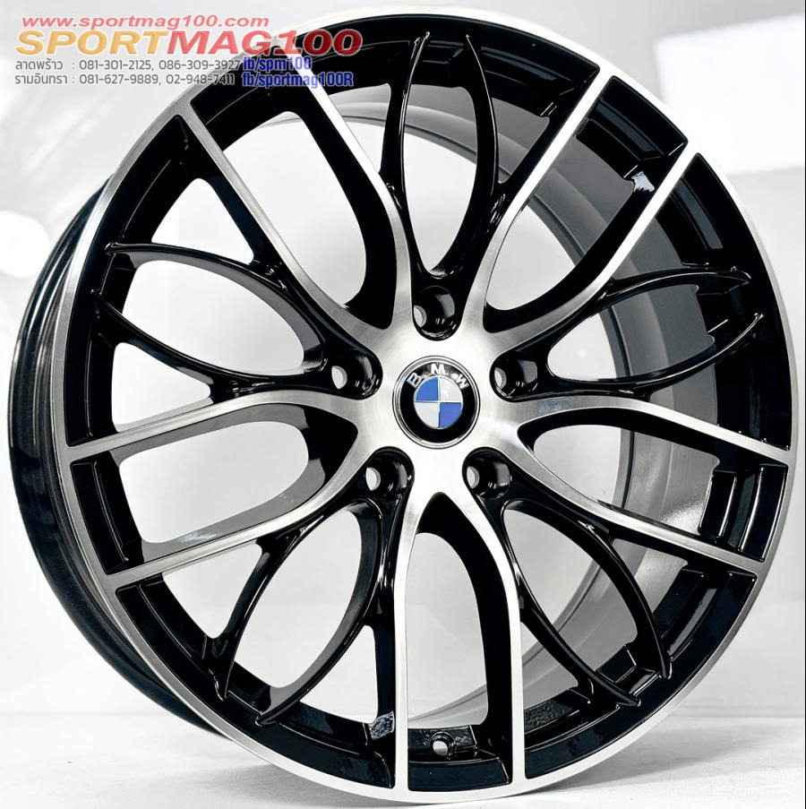ล้อแม็ก Msport  5รู120 Offset20 ดำเงา กว้าง8 ขอบ18นิ้ว 	