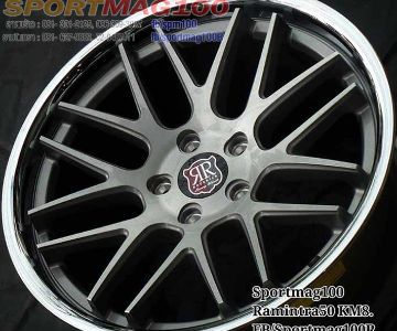 ล้อแม็ก AAW ADV8 ขอบ19นิ้ว 5รู120 ET35 ทรายขัดขอบเลส F8.5 R9.5นิ้ว 	