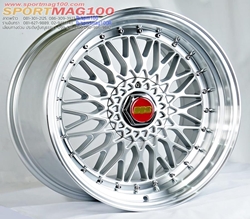 แม็กซ์ใหม่ BBS RS 5รู120 ET33-35 ซิลเวอร์ F8.5 R9.5-18นิ้ว