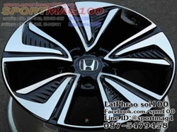 ล้อแม็กซ์ป้ายแดง New Honda Civic 5รู114 ดำหน้าเงา 7-17นิ้ว(รามอินทรา)