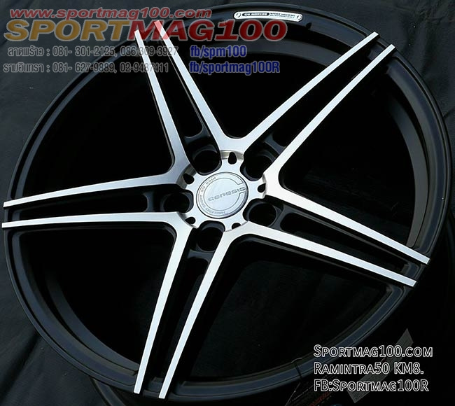 ล้อแม็ก SSW GS802 5รู108 ET40 ดำเงา กว้าง8 ขอบ18นิ้ว