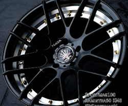 ล้อแม็กใหม่ Naya Drgger 5รู114 ET40 ดำอันเดอร์คัต F8 R9-18นิ้ว