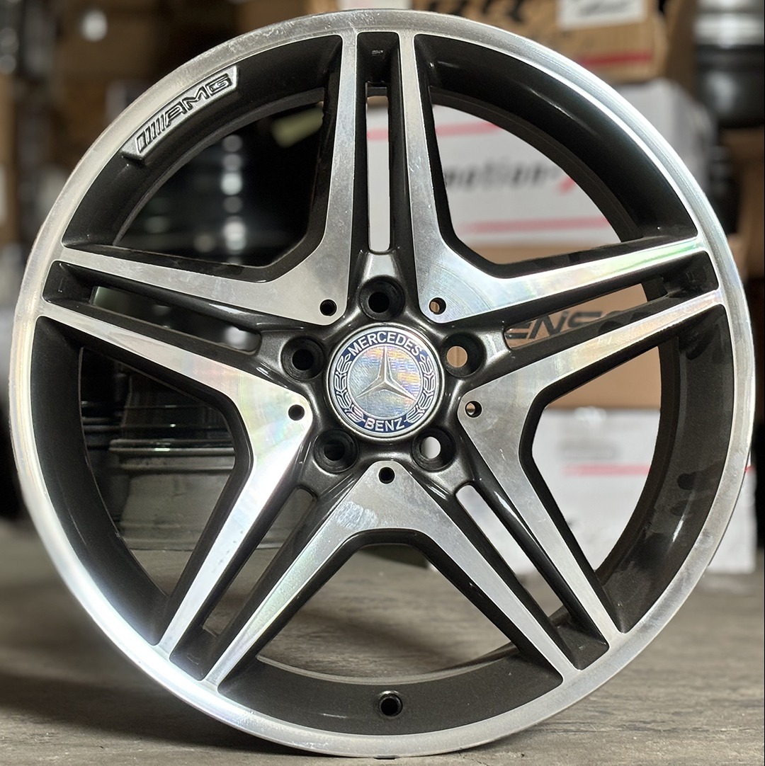  ล้อแม็กมือสอง AMG CLA 5รู112 ET52 กันเมทาลิก 7.5-18นิ้ว(ลาดพร้าว)