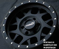 แม็กซ์ใหม่ Hammer HM3 6รู139 ET20 ดำด้าน 8.5-17นิ้ว